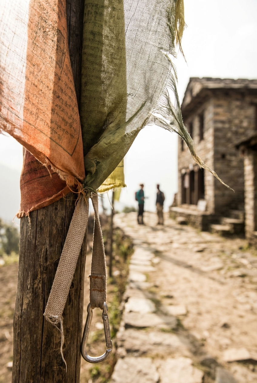 Bandiere di preghiera in Nepal